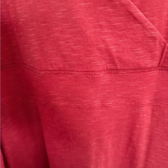 Toad & Co Coral/Red/Orange Faux Wrap Dress - Picture 10 of 10